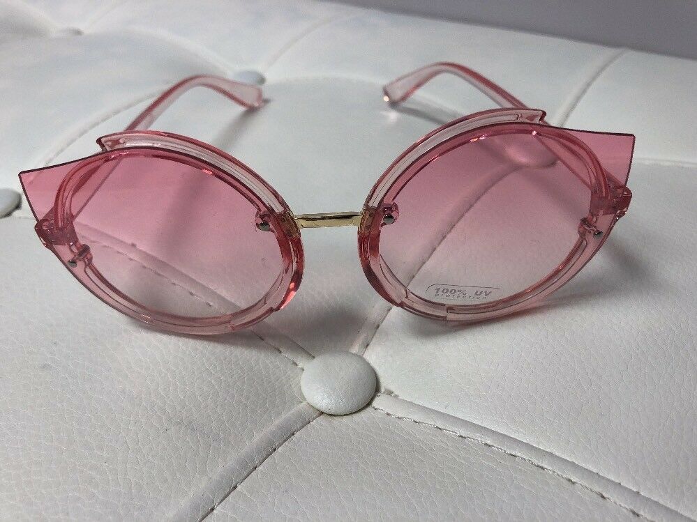 Pinknoversized Sunglasses Night Owl Style