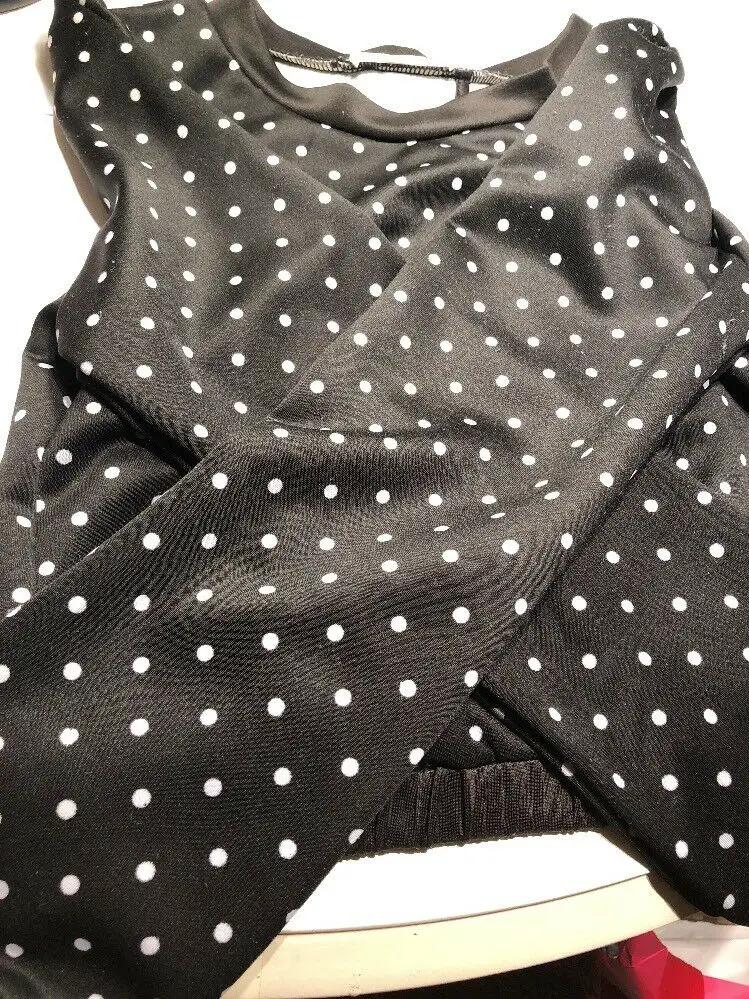 Ann Taylor black + white polka dot shirt XS by Ann Taylor