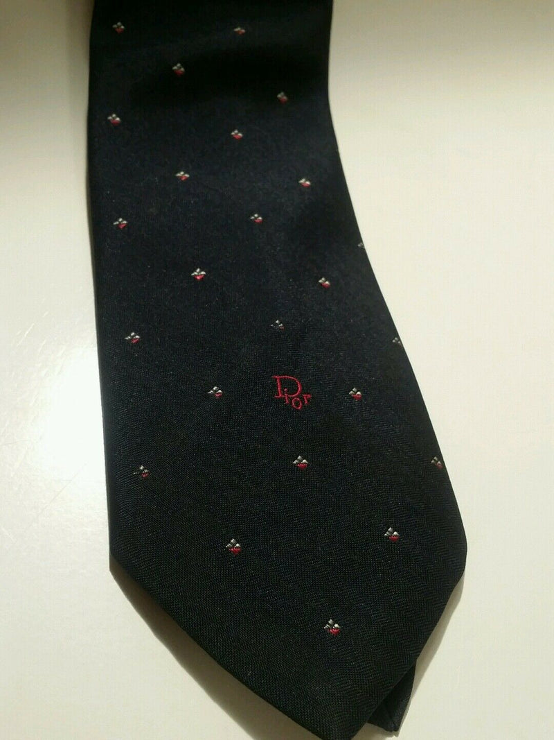 mens Christian dior newyork blue tie