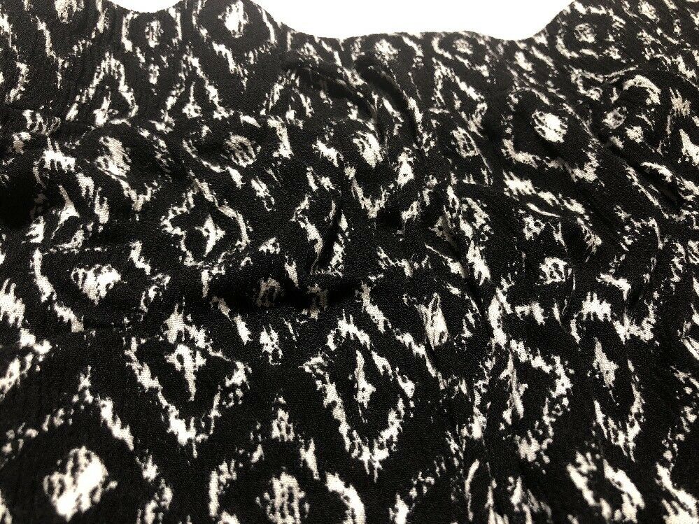 Youth Black And White Tribal Print Drawstring Shorts Xl