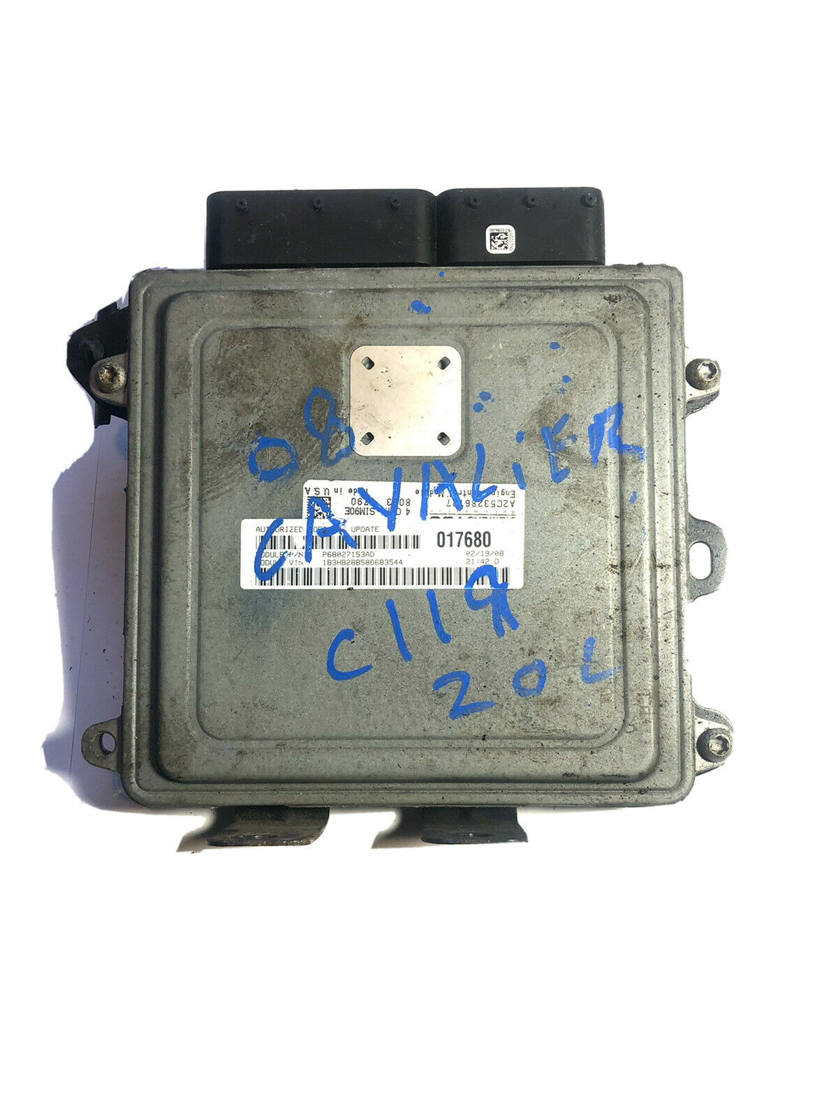 2007 2008 PATRIOT COMPASS CALIBER ECU ECM ENGINE COMPUTER 68027153AD # 5136