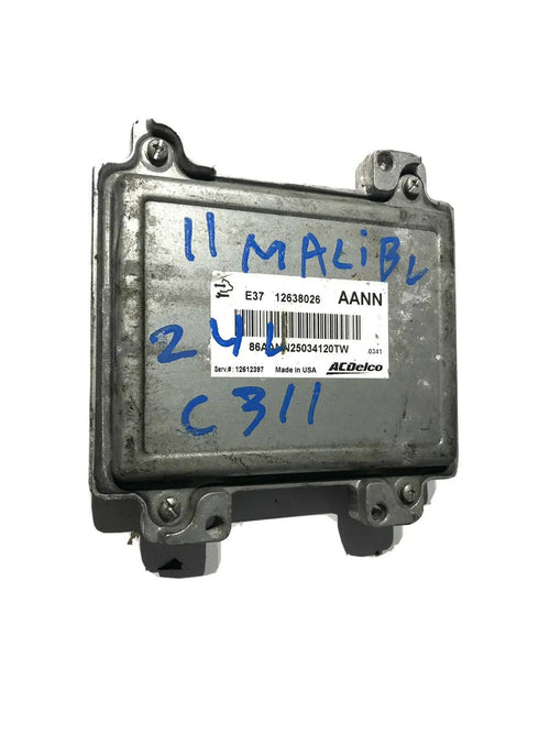 11 CHEVY MALIBU 2.4L ENGINE CONTROL MODULE COMPUTER ECU PCM 12638026 by Factory