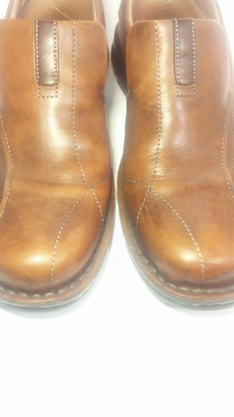 MENS SIZE US 10 M, UK9, CN265, EU43 CLARKS BROWN SHOES GENUINE LEATHER