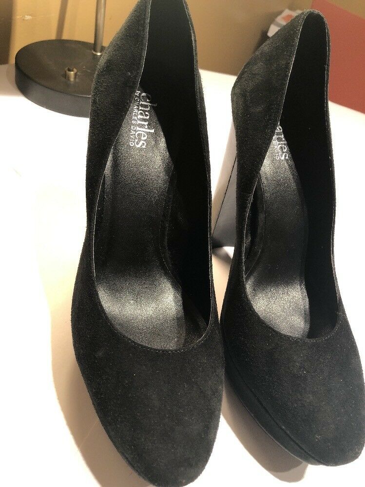 Charles by Charles David Pursuit Platform Pump Grey Suede 10