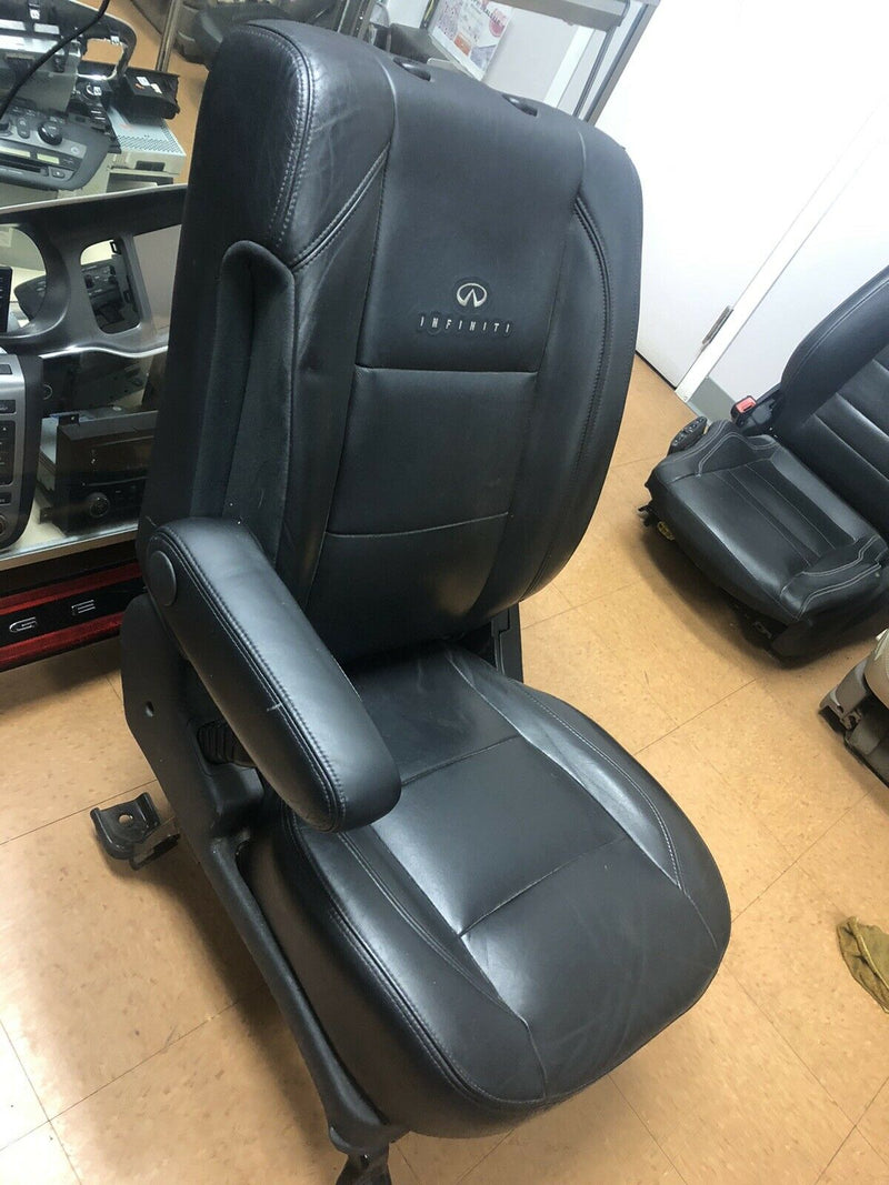 2006-2010 09 08 07 QX56 Infinity Black Leather Bucket Seats  Driver OEM 2009