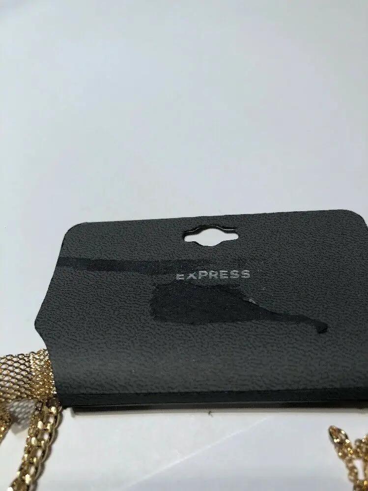 Express Gold Charm Multi Layered Charm Necklace by Express