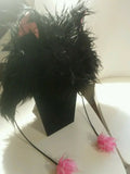 Animal Hat Black Kitty Cat with Pink Ear Faux Fur New Panda Hats Brand FH035 by Panda