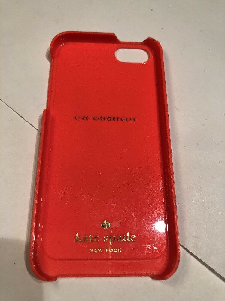 Hold The Phone Iphone 4 Kate Spade Phone Case Orange & Gold