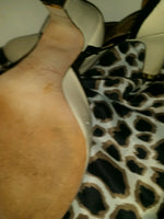 Sam eldem 3 inch strappy pump ivory white with black linning leopard soles