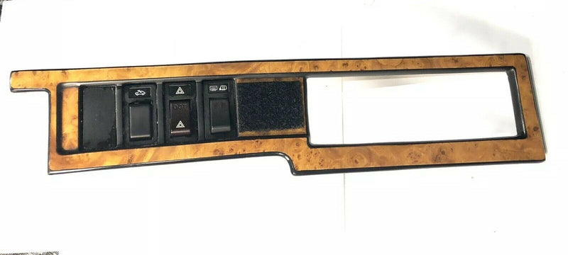 VOLVO 960 92 1992 DASH BEZEL DRIVER  Wood Sunroof With Hazard Mirror Rear Switch