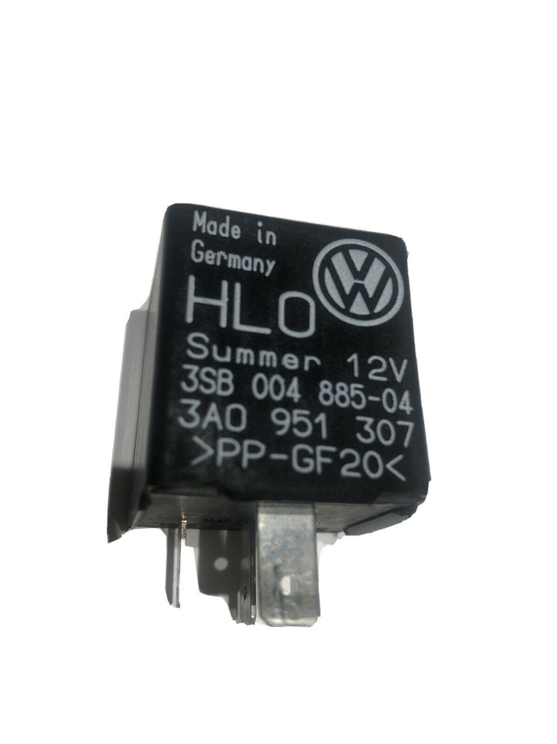 443-Audi VW 3A0951307 Black-36 Warning Buzzer Relay 4-Pin HLO Summer 3SB00488504