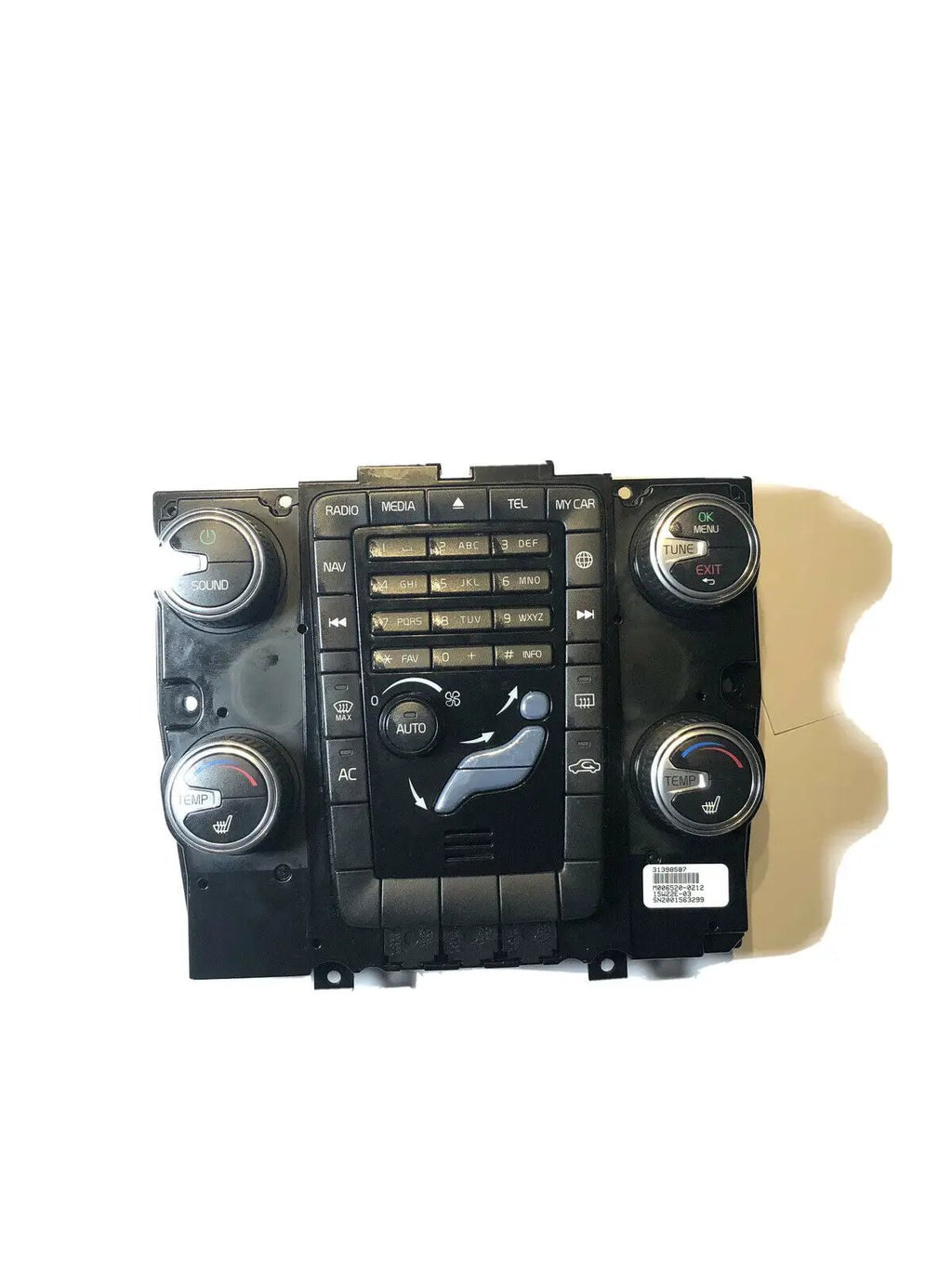 2014 - 2015 2016 17 Volvo S60 Radio AC Heater Climate Temperature OEM Control by Volvo