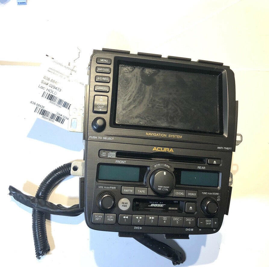 2004 ACURA TL DISPLAY SCREEN CD PLAYER AM FM RADIO CLIMATE CONTROL SWITCH OEM