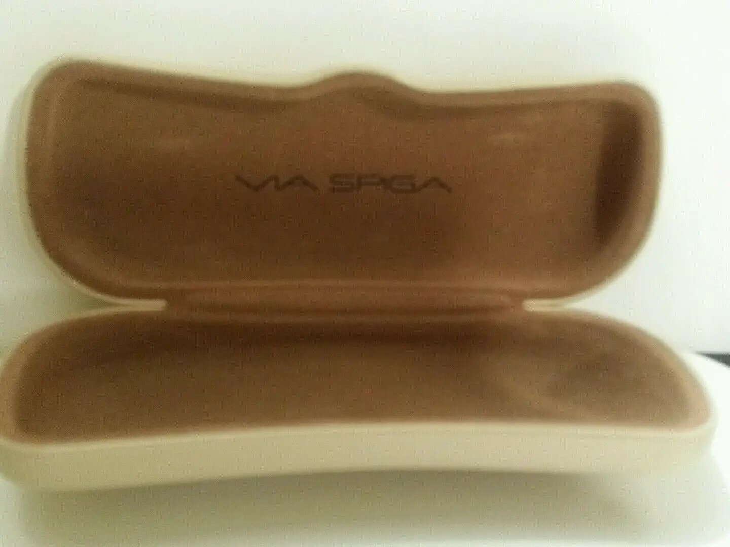 Via Spiga Eyeglass Sunglass Beige Case New by Via Spiga