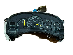 1999-2002  SILVERADO SIERRA TAHOE INSTRUMENT GAUGE CLUSTER SPEEDOMETER 150,000 K