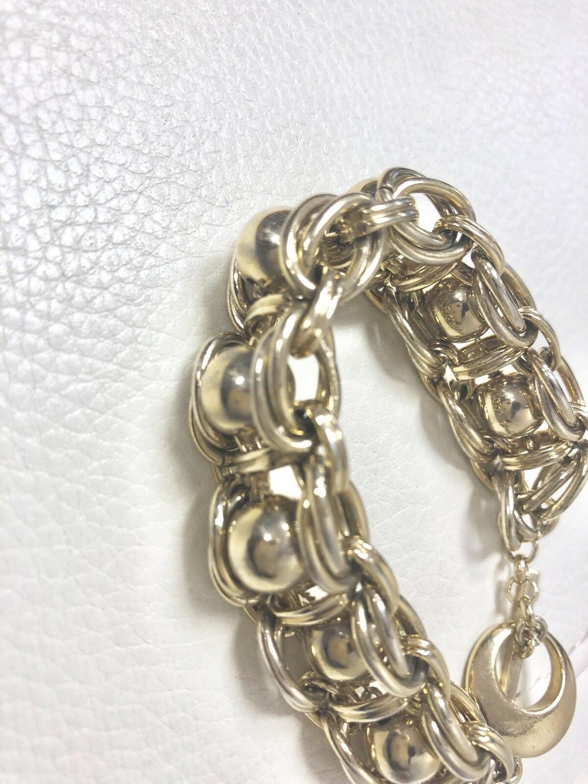 Gold Chunky Costume Toggle Bracelet