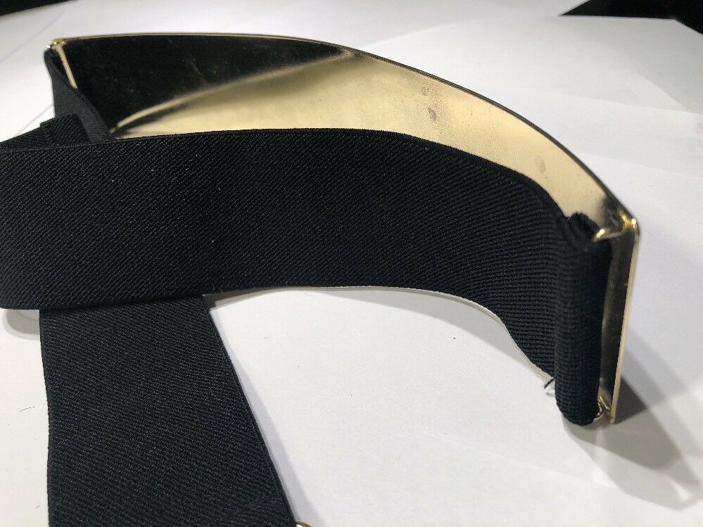 Black BELT BLACK GOLD WIDE WASTE SIZE WOMENS H&M Size M
