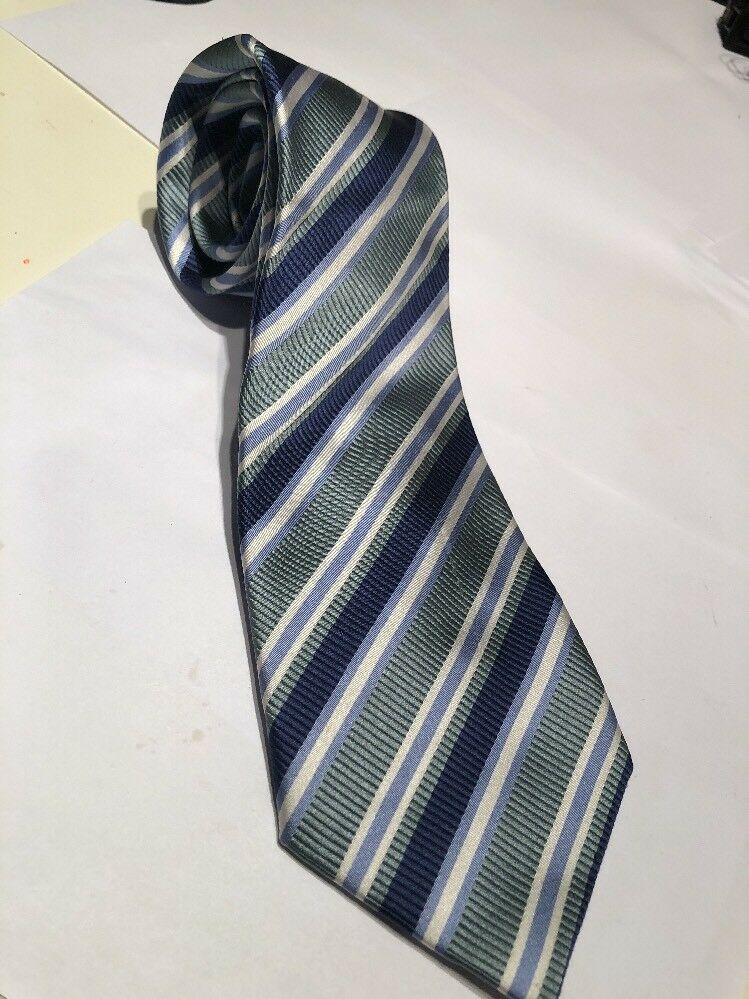 Men's Donald J. Trump Striped Blue Silk Neck tie Made in China