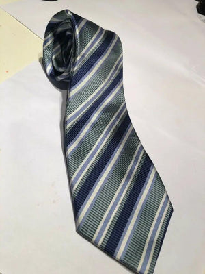 Premium Men's Donald Trump Striped Blue Silk Tie