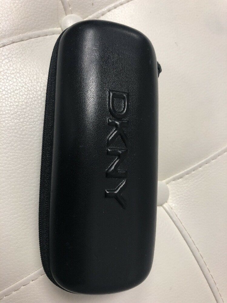 DKNY BLACK EYEGLASSES CASE, NWOT,  FLEXABLE ZIPPERED CASE