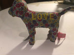 Victoria's Secret Pink Plush Floral Love Dog