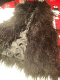 INC International Concepts Black Faux Fur Vest Sz Medium by International Concepts