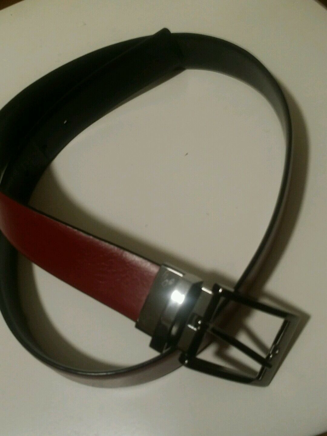 Mens brown Handcrafted leather belt size 34/35