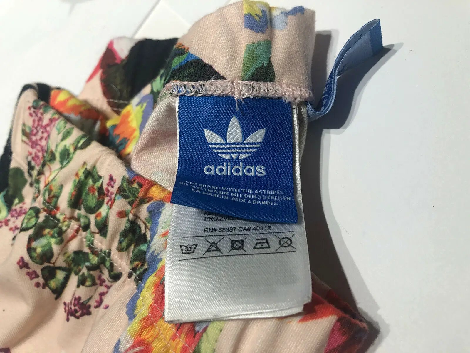 Adidas Floral Graphic Jeggings Size Small by Adidas