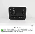 OEM 2004-2009 Volvo S60 V70 XC70 Headlight light Control Switch Fuel 30739316 by OEM Volvo