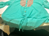 Youth Small Lace Teal Blouse