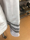 Ashley Stewart Size 18/20 hooded white linen jacket