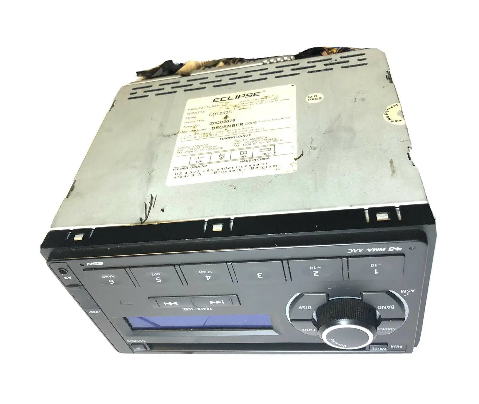 ECLIPSE CD RADIO RECEIVER PLAYER CD1200G Z0C02679 MP3 WMA AAC ESN USB AUXILARY by AAC