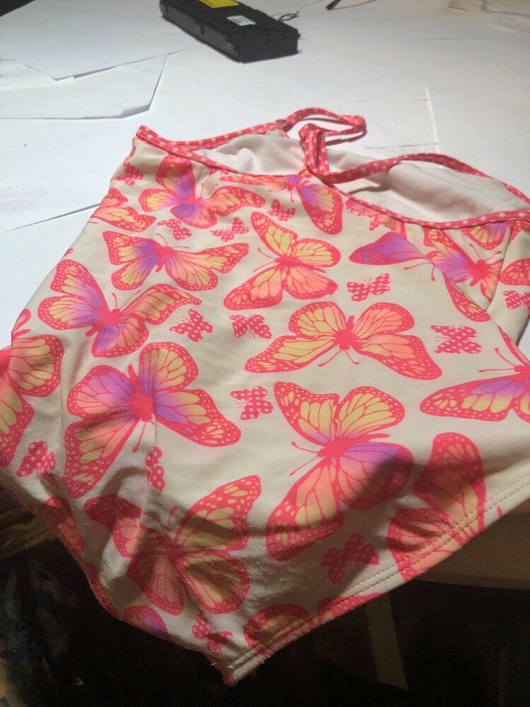 orange butterfly Swimming Suite