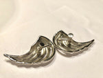 SILVER ANGEL WINGS/EARRINGS/SILVER Clip Ons