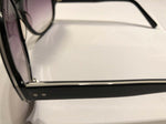 Sanford Ab Hutton Oversize Black Sunglasses