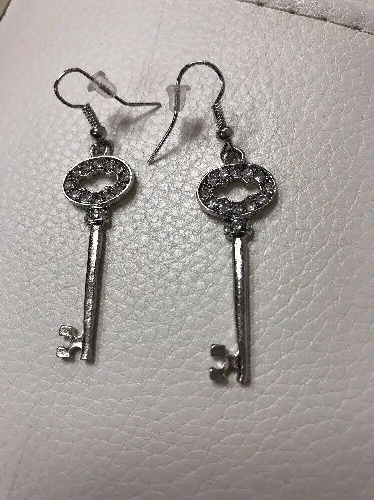 Silver Locket Earrrings by Unbranded
