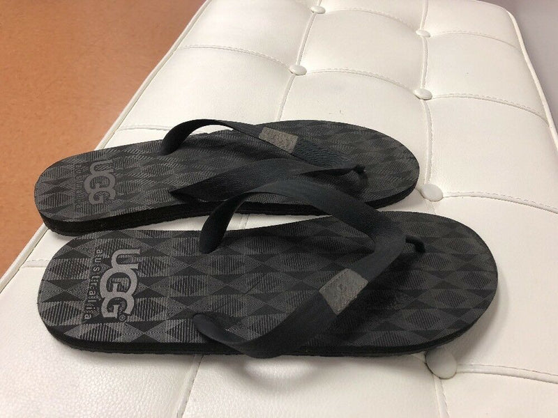 UGG Charcoal Gray Flip  Flops Size  13 M Sandals Shoes