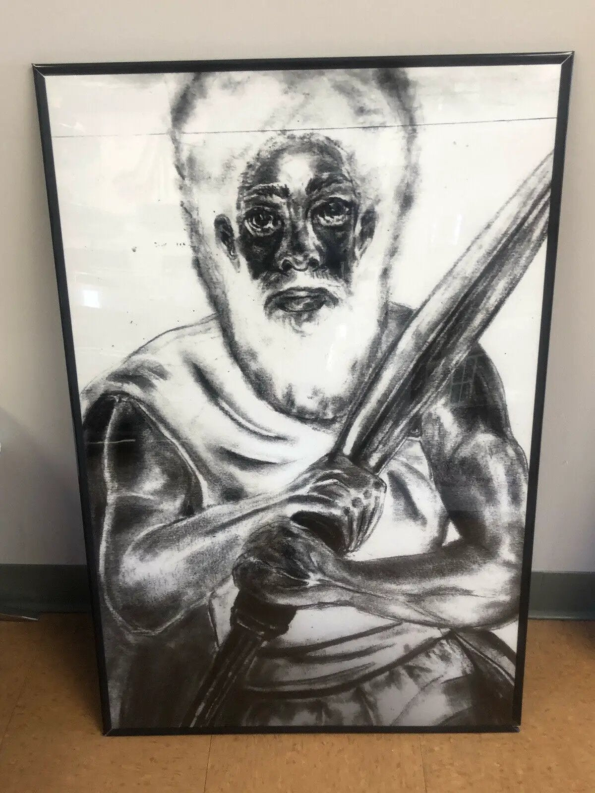 Black Messiah Charcoal Print Poster 24/36 by DALEY1DEALS,LLC.
