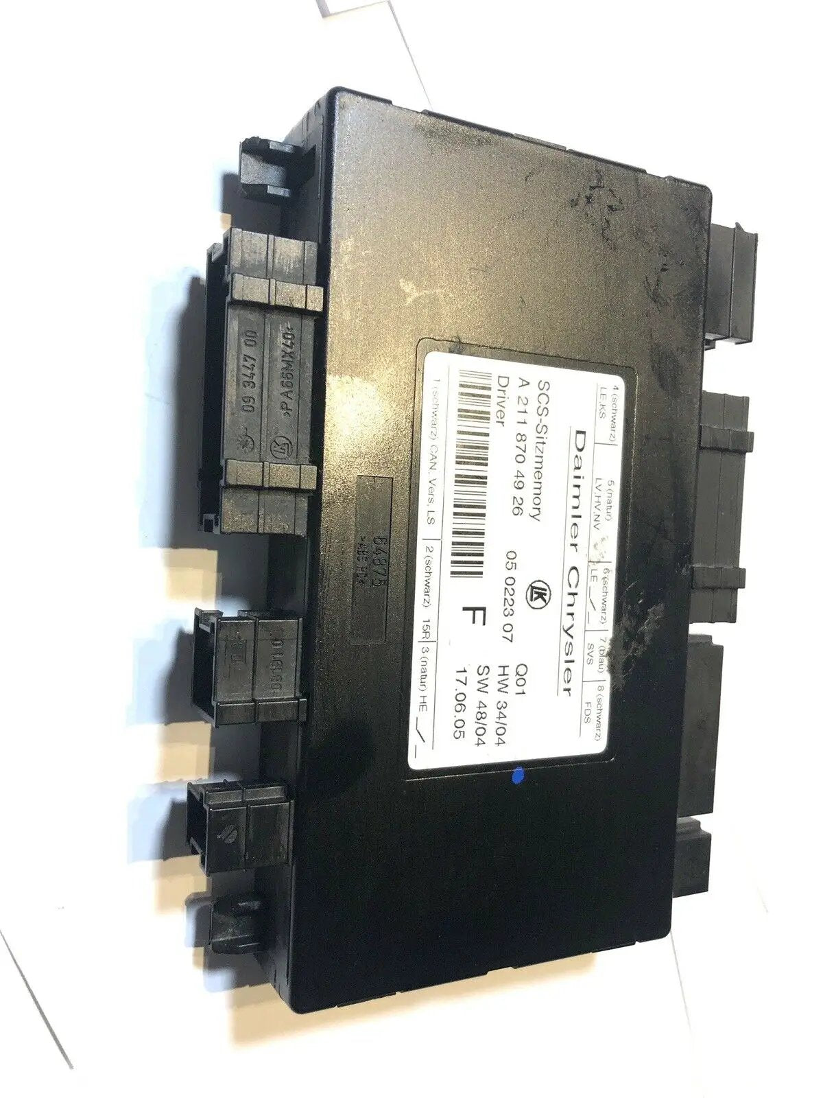 Driver Seat Control Module (A 211 870 49 26) Fits 06-09 MERCEDES R E GL ML-CLASS by SEAT