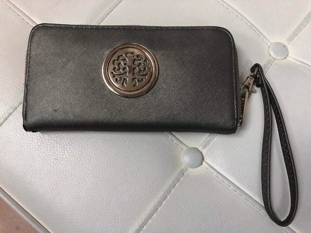 Silver Pewter Wristlet