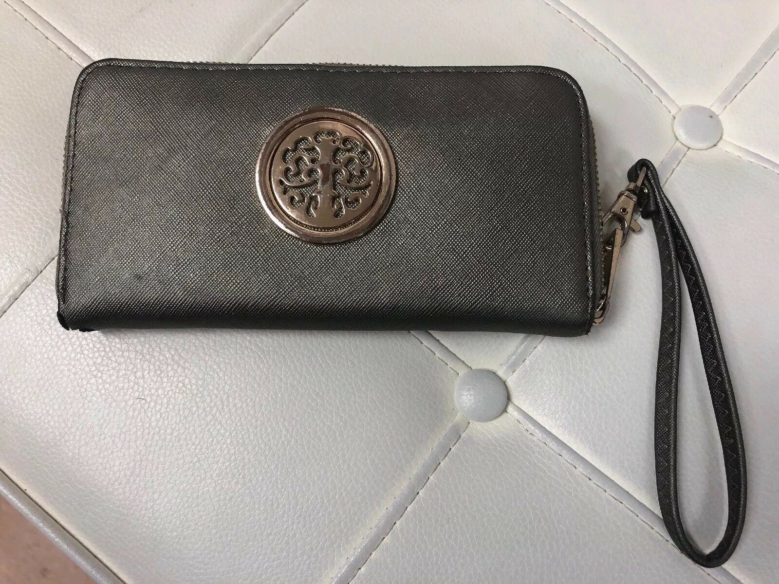 Silver Pewter Wristlet