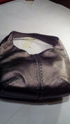 Women’s Michael Kors silver metallic silver Studded Hobo Shoulder Bag Purse