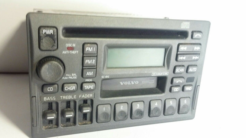 2000 VOLVO V40 1.9T RADIO CASSETTEE AM/FM PLAYER 816, 3533771-1, codes available