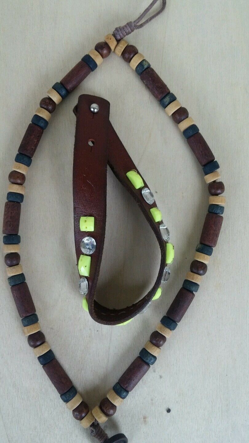 Bracelets Hollister brand one real leather and other  real woods