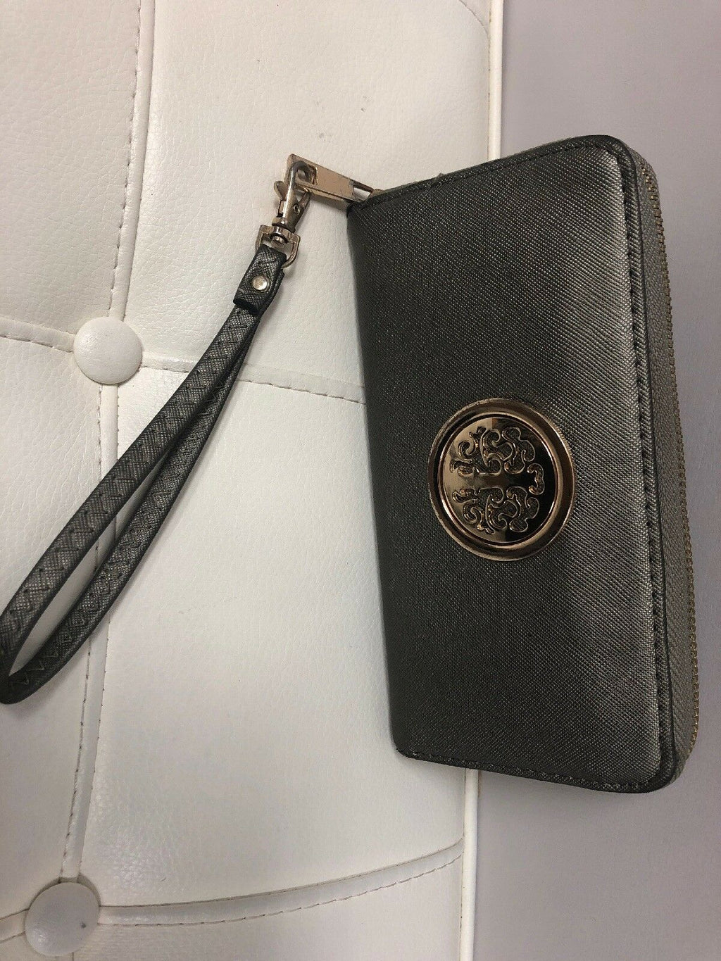 Silver Pewter Wristlet
