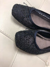 Adrianna Papell Blue Sequin Ballet Flats Womens Size 9.5