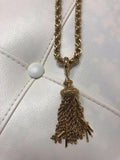 Gold Chain Bling Tassel Necklace Costume by DALEY1DEALS,LLC.