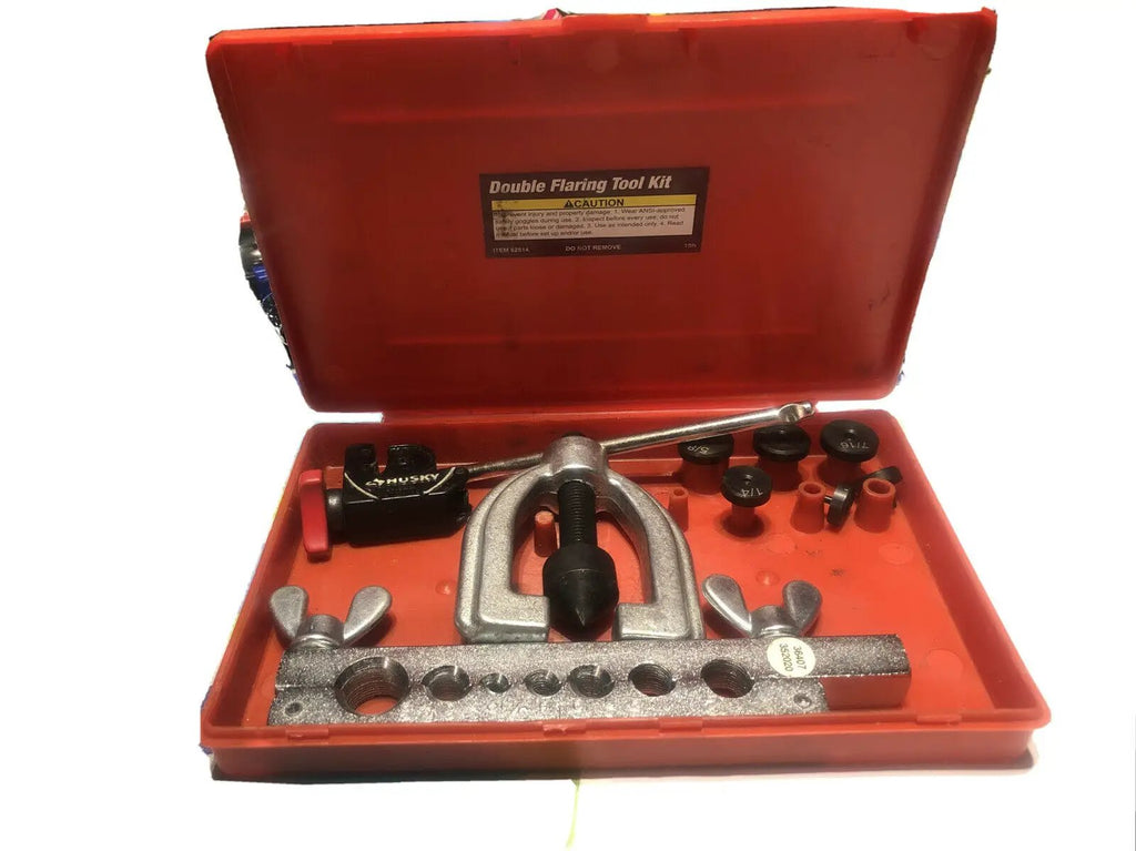 Double Flaring Brake Line Tool Kit Tubing Car Truck Tool with Mini Pipe Cutter A by vct tools