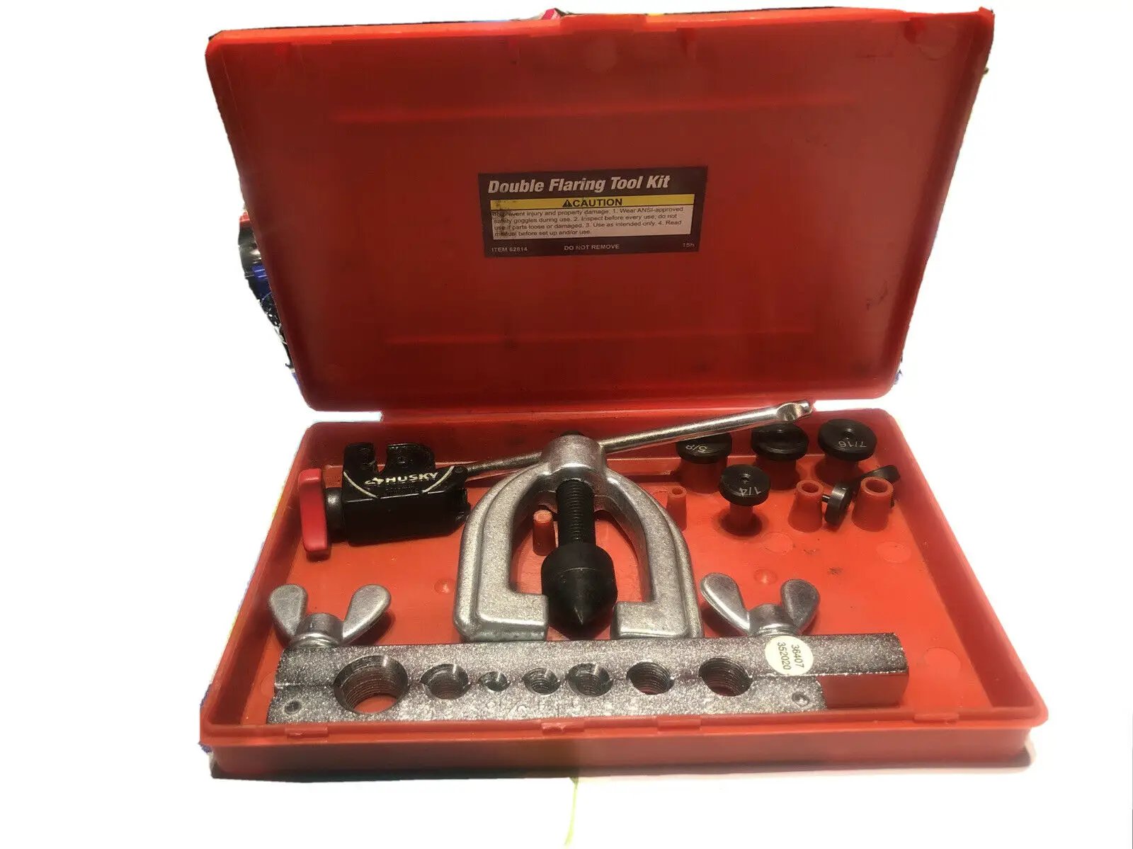 Double Flaring Brake Line Tool Kit Tubing Car Truck Tool with Mini Pipe Cutter A by vct tools