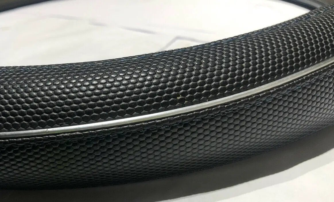 Black steering wheel cover - 14.5 In To 15.5 by DALEY1DEALS,LLC.